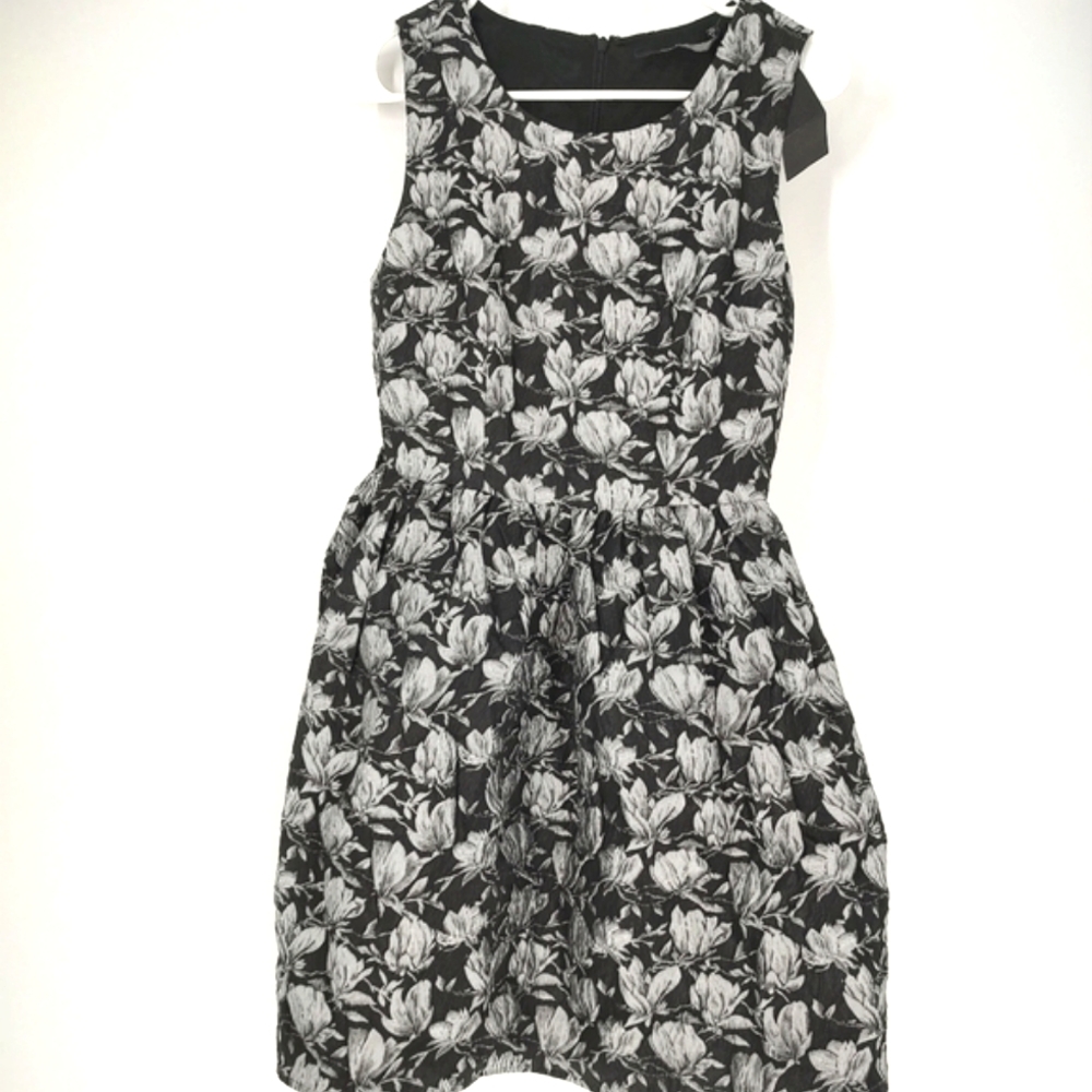 Ark & Co Black Grey Sleeveless Dress Size S